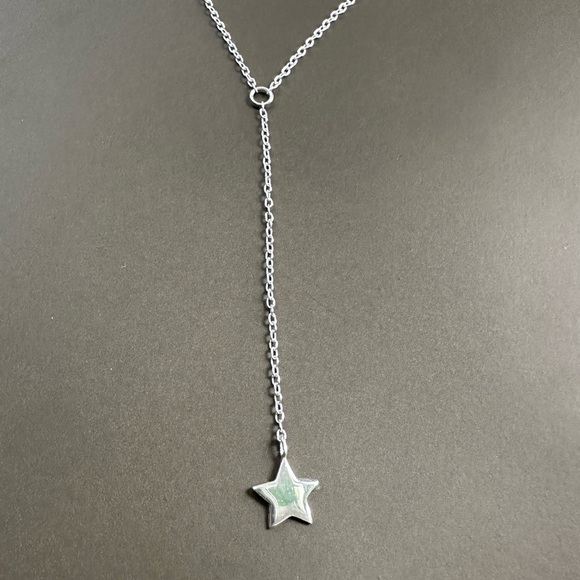 Sterling Silver Star Y Necklace Waterproof - Picture 6 of 7